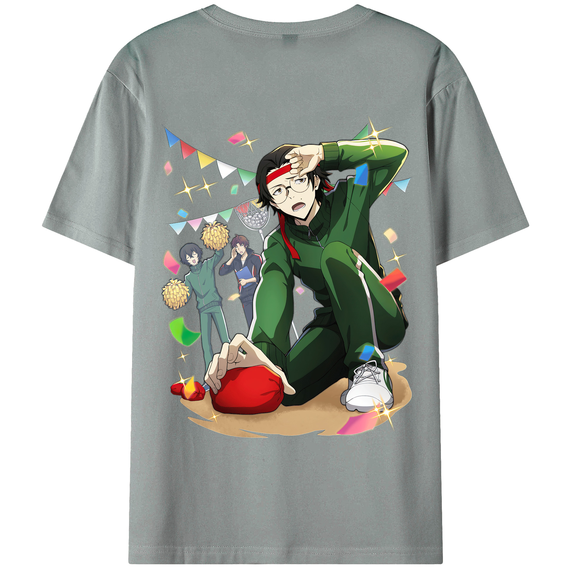 （画像用） 文豪ストレイドッグス Bungo Stray Dogs 綿100％ メンズ半袖Tシャツ（バックプリント） 通気性